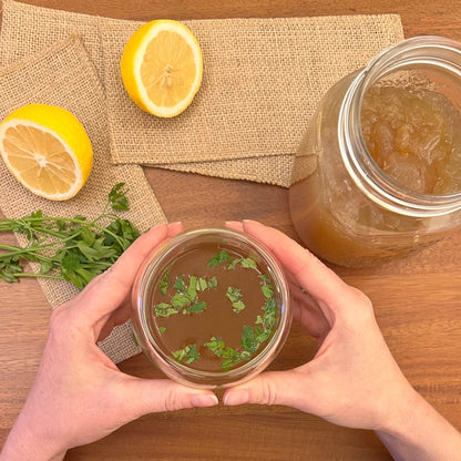 Homemade Bone Broth by Nourishing Jars